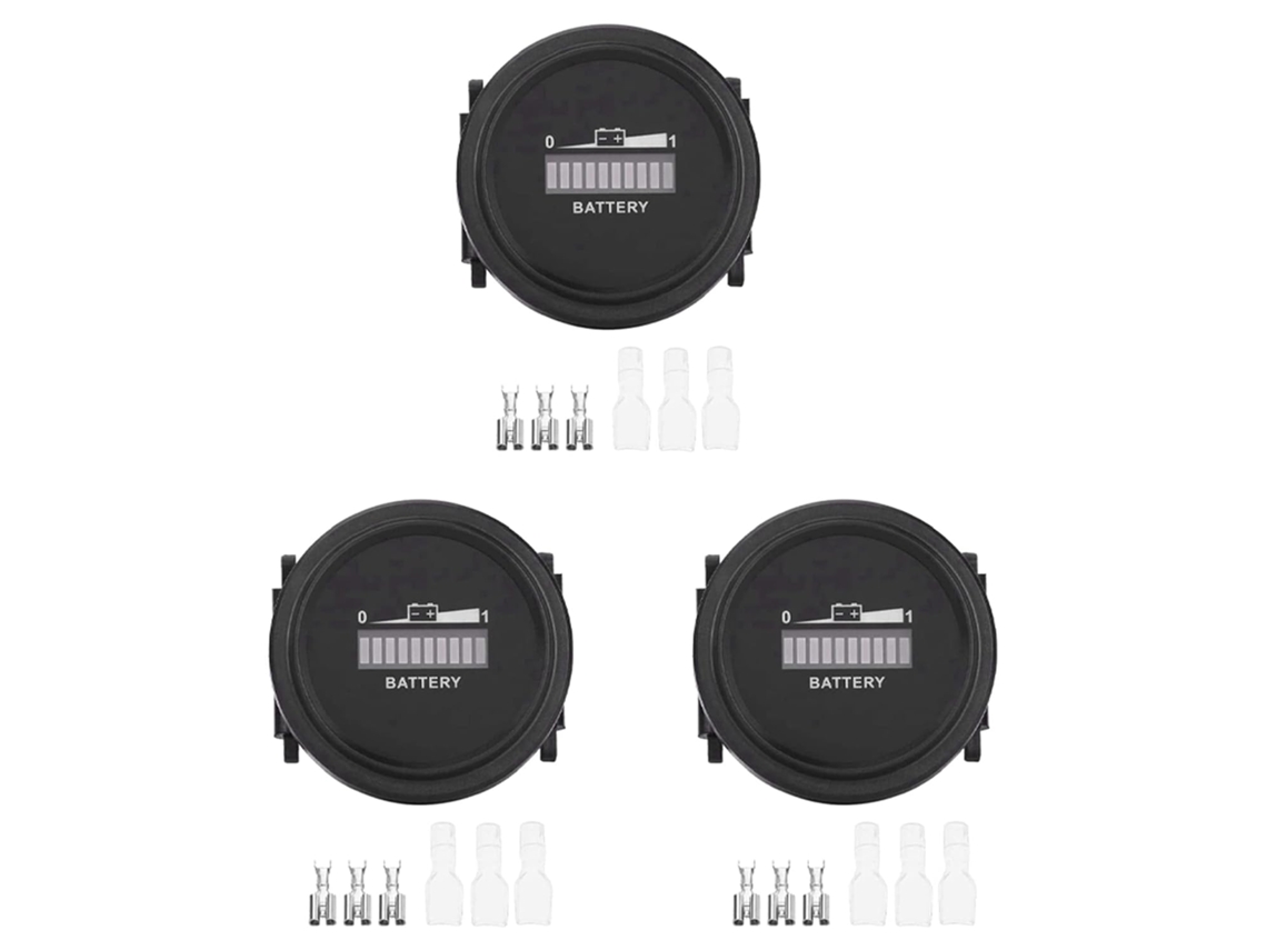 3 x 12V/24V/36V/48V/72V Indicador digital de batería LED Resistente al agua GO/LF/CA RT SFUSHOS