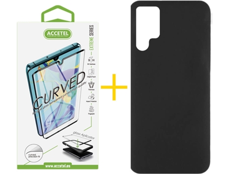 Carcasa + Protector de Pantalla para Samsung Galaxy S22 Ultra 5G ACCETEL Negro
