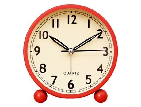 Reloj despertador clásico vintage con pilas reloj analógico