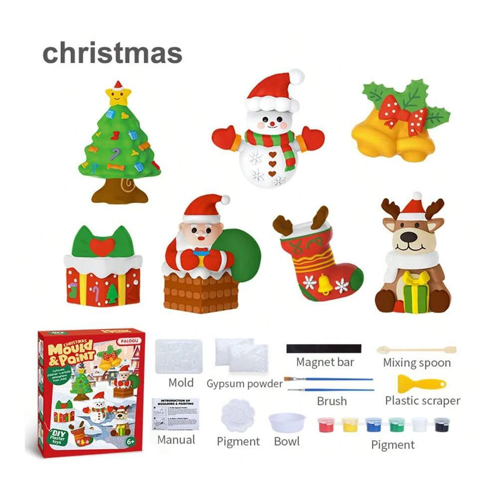 Kit De Arte Y Manualidades Para Niños (navidad) - Bolsa De Herramientas Para Pintar