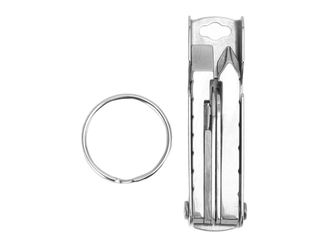 Herramienta Multifuncional De Acero Inoxidable Para Bicicleta Con Abridor De Botellas, Destornillador Y Soporte Para Teléfono Móvil.