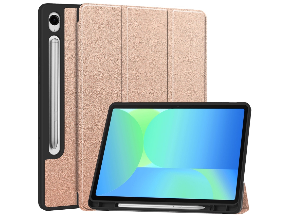 Fwinl Funda Para Samsung Galaxy Tab S9 Fe Sm X510/sm X516b Oro Rosa