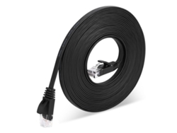 Cable De Red Ethernet Cat6 Gigabit 1000mbps De 30 Metros (98 Pies) Con Conector Rj45 Para Routers Y Ordenadores - Negro