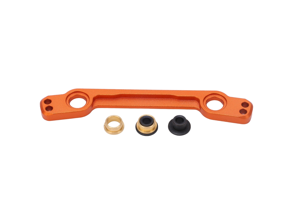 Placa De Montaje De Dirección Metálica Para Coche Rc Zd Racing 1/7 07 Ex 07 En Color Naranja Con Bloque Fijo.