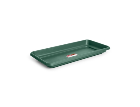Plato para Jardinera Rectangular Reforzada de 60 cm Ancha. Verde PLASTIC FORTE
