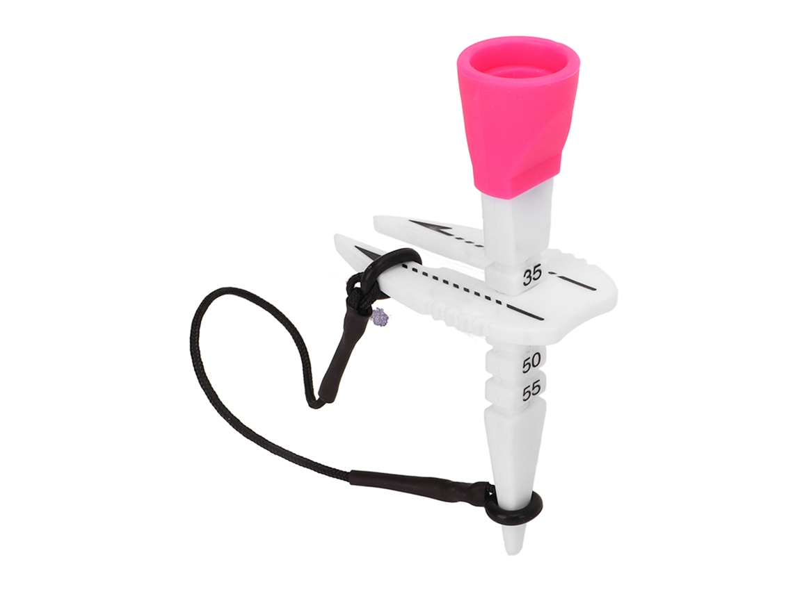 Tee De Golf De Plástico Con Escala Y Cuerda Antivuelo, Accesorio Multifuncional Para Entrenamiento De Golf.