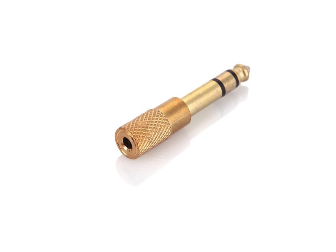 Adaptador Entrada Audio Conector Estéreo Guitarra Eléctrica Micrófono Auricular 6.5mm Macho 3.5mm