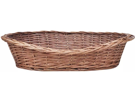 Vidaxl Cestacama Hecha de material mimbre para perro o mascota 50 cm color natural cama sauce 50cm