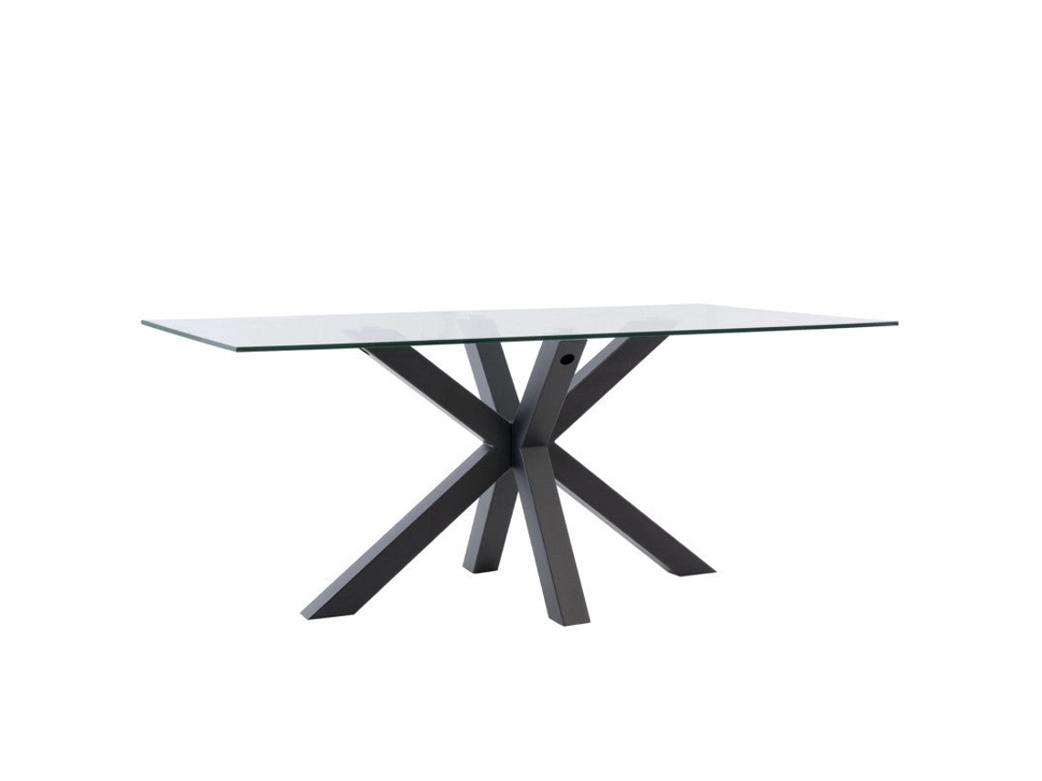 Mueble de Apoyo DUDECOR (Negro - Acero Epóxi - 160x90x75 cm)
