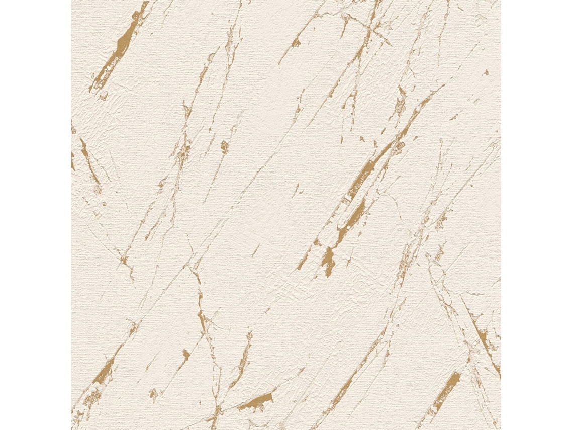 393364 Gu Papel De Pared Con Efecto De Piedra Y Tejas Texturizado Y Con Detalles En Metal 5,33 M2 Profhome