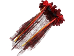 Diadema De Gasa Con Velo Decorativo: Un Accesorio Elegante Para Fiestas Y Un Look Único Y Brillante.