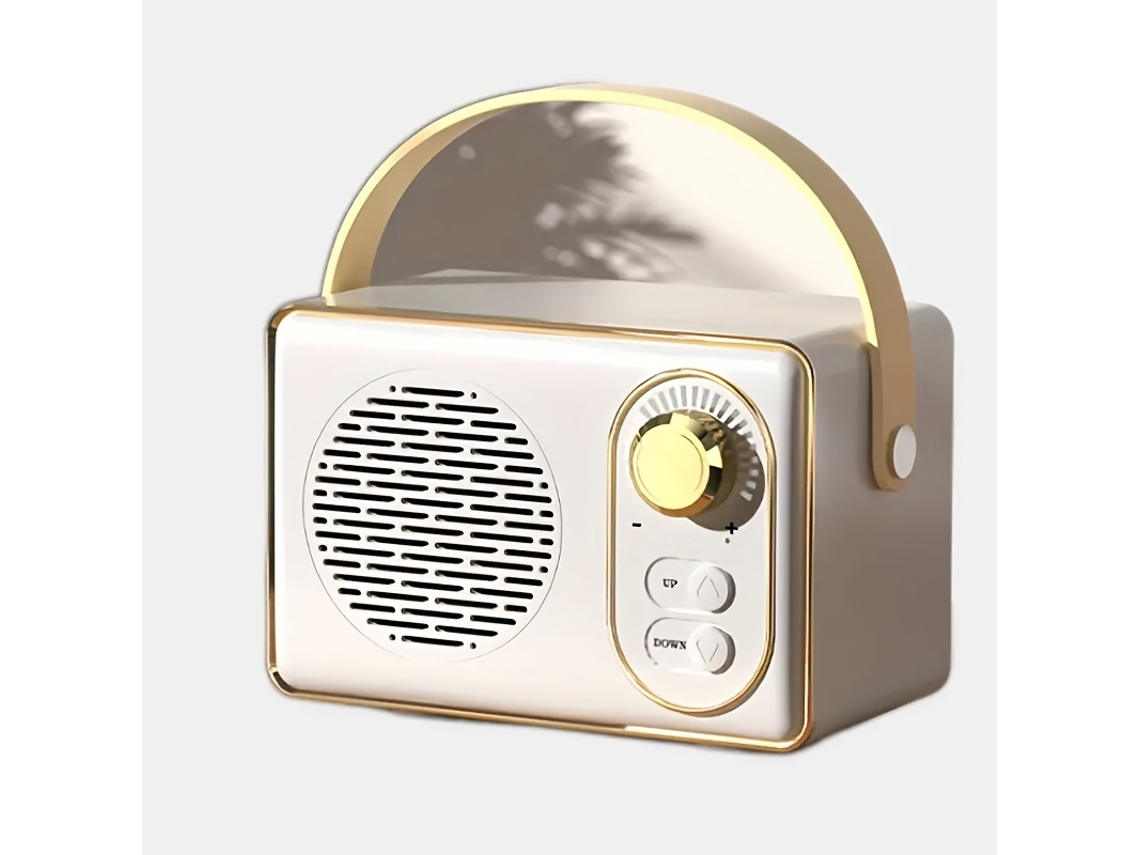 Mini Altavoz Inalámbrico Retro Para Exteriores, Batería De Larga Duración, Led Rgb, Conexión Usb, Decoración Para El Dormitorio.