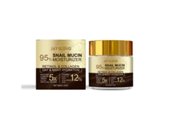 Crema hidratante con colágeno de caracol para uso diario en el rostro, ideal para líneas de expresión y para mejorar la elasticidad de la piel.