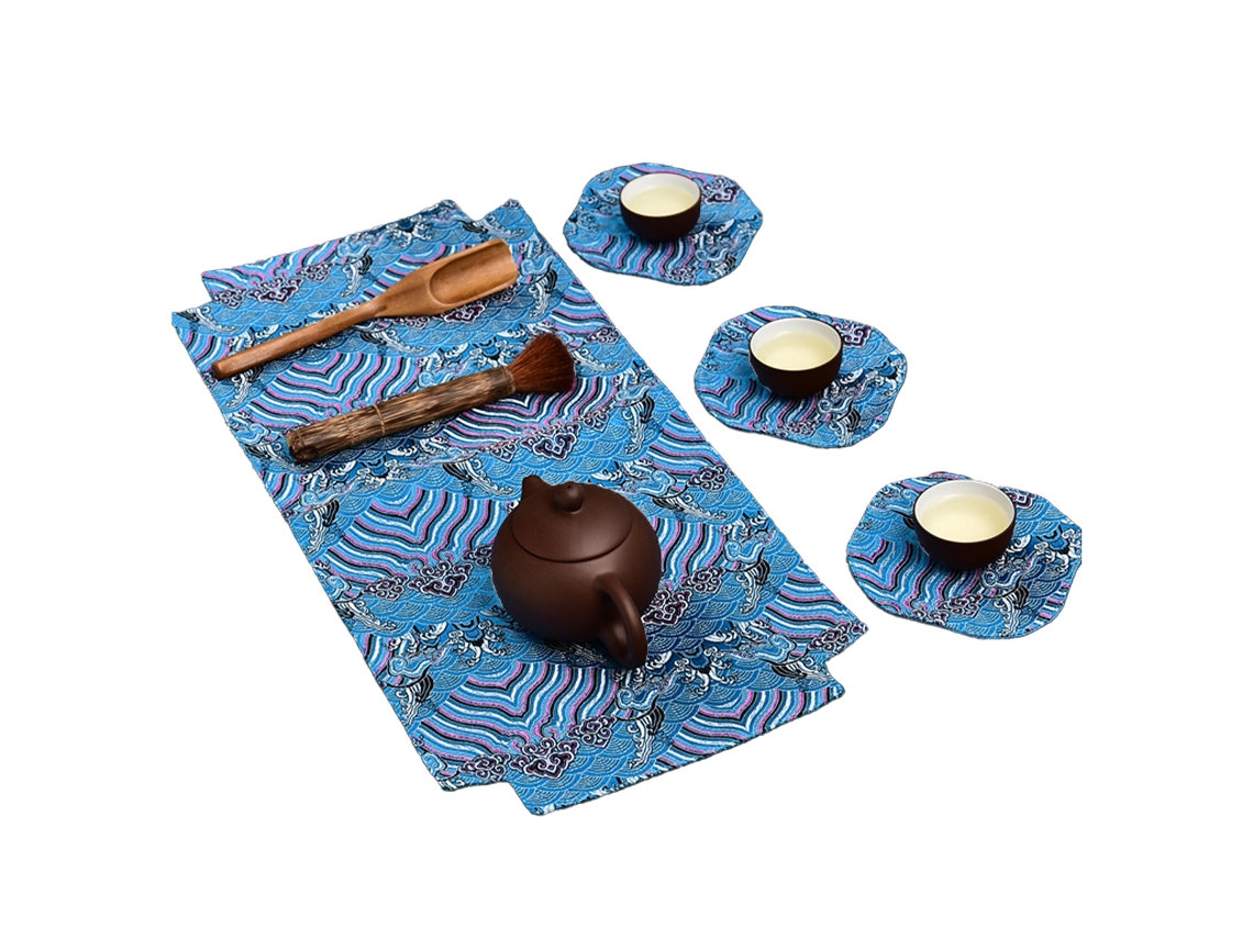 Toallas de cocina de estilo chino, toallas de té Gongfu, accesorio para bandeja de té TRUYUETY