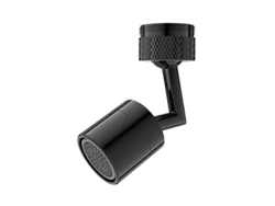 Extensor De Grifo De Latón Negro 720, Rotatorio Con 2 Modos, Ahorro De Agua, Instalación Sin Herramientas Para Cocina Y Baño