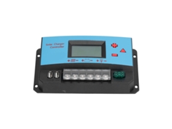 Controlador De Carga Solar Pwm Impermeable Con Pantalla Lcd Y Usb Para Lámparas Solares Y Paneles Publicitarios, 30 A, 12 V/24 V