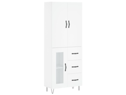 Maison Exclusive - Aparador Alto Madera Contrachapada Blanco 69,5x34x180 Cm