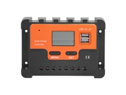 Controlador solar DBS12, regulador PWM de 3 etapas, pantalla LCD, 12 V/24 V, 10 A, ABS