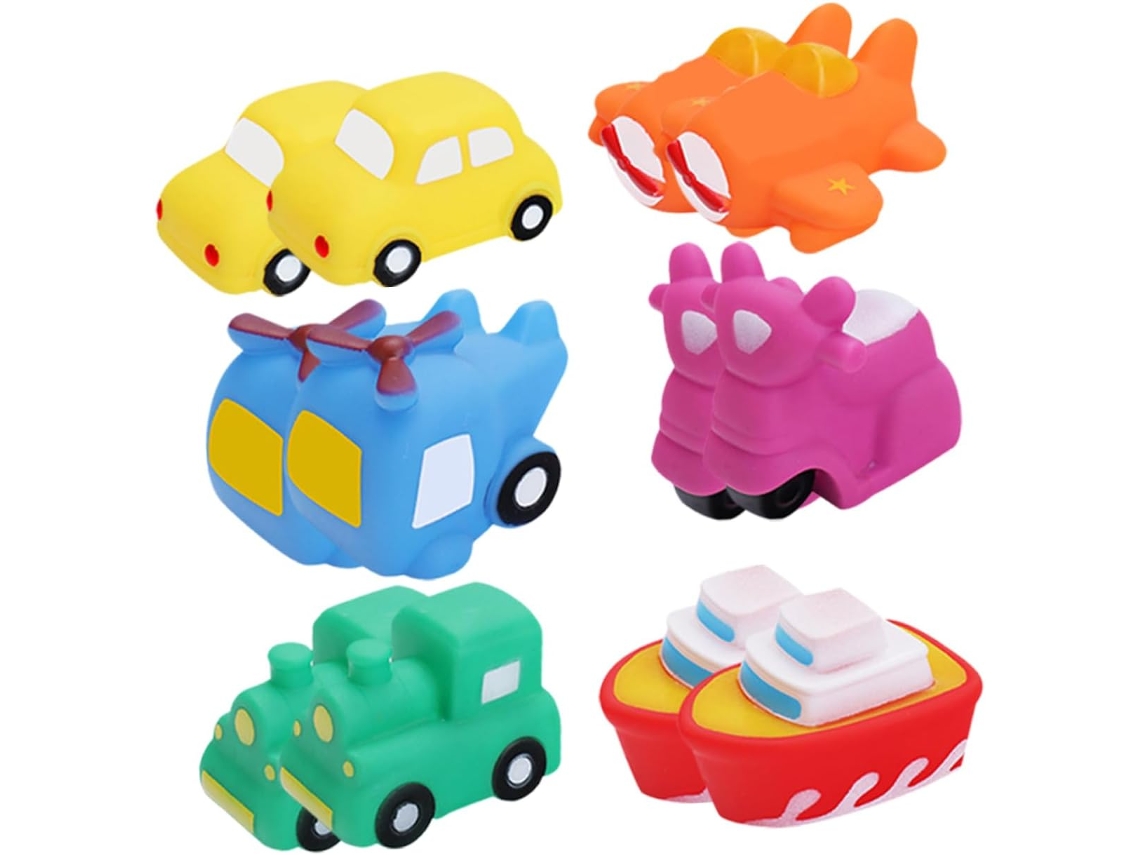 12 Piezas De Lindos Juguetes De Baño Para Niños Y