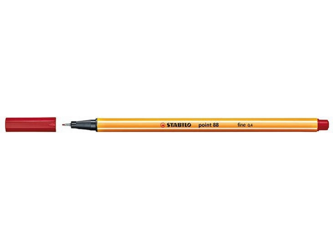Bolígrafo Fineliner STABILO Point 88 Rojo