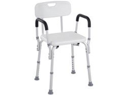 Silla de ducha ergonómica con altura ajustable, 136 kg