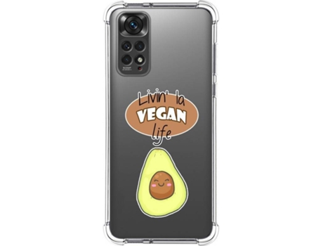Carcasa Xiaomi Redmi Note 11 TUMUNDOSMARTPHONE Dibujos Antigolpes Vegan Life Multicolor