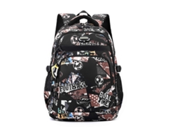Mochila escolar para libros, bandolera ligera para niños, estudiantes y adultos, riñonera marrón con estampado de fútbol.