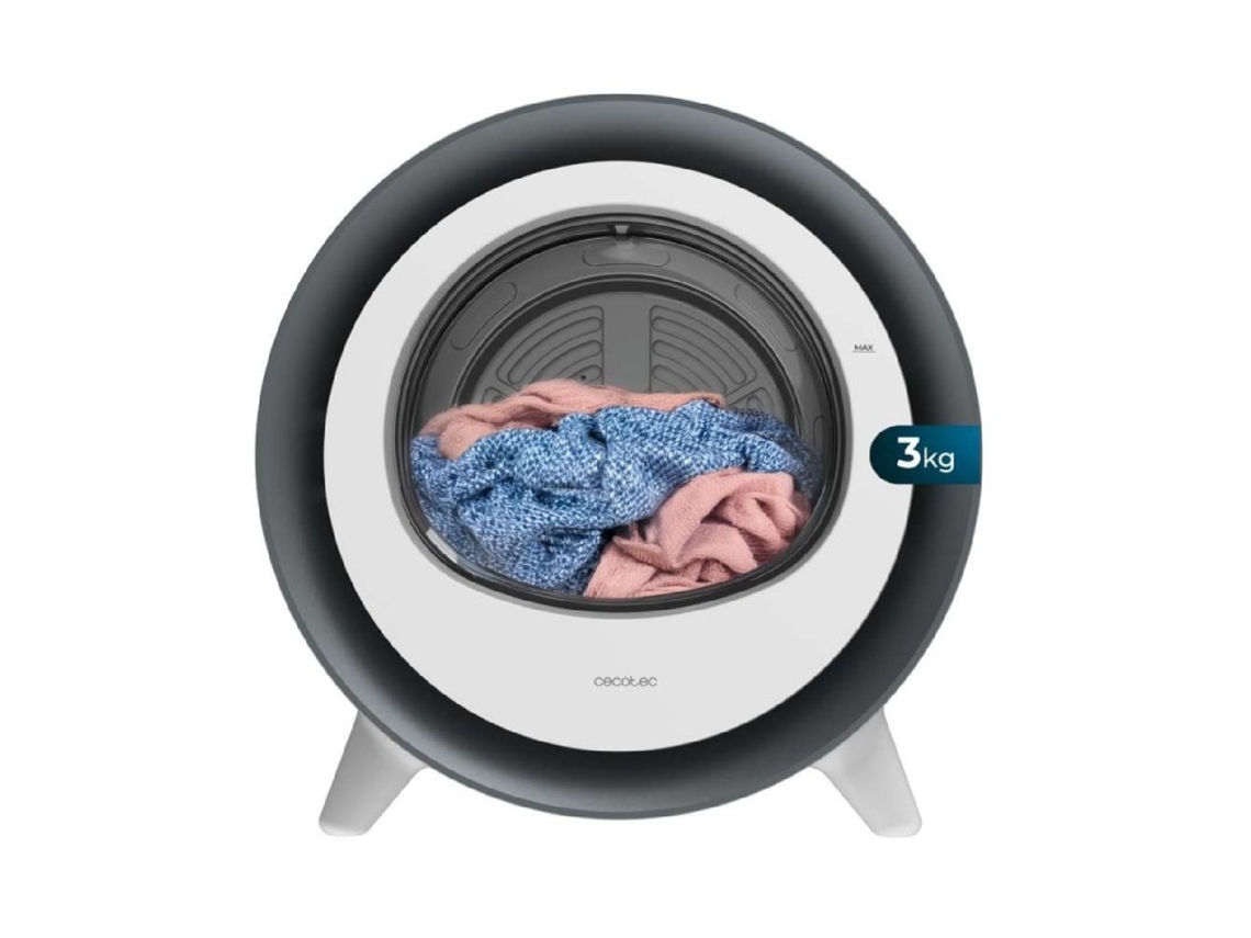 Cecotec Secadora Compacta De Evacuación 3 Kg Bolero Dresscode Dry 3500v Silver 8 Programas Clase A Secado Automático Inteligente