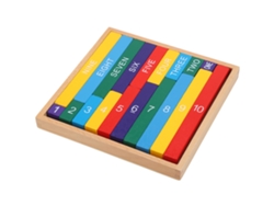 Barras Decimais Coloridas Montessori Material Didático De Madeira Para Aprendizagem De Matemática 3 Anos +