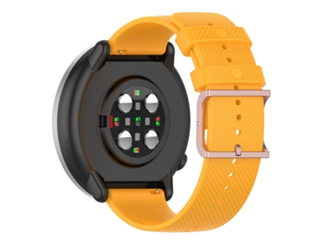 Correa de Silicona textura de punto para Samsung Galaxy Watch 5 40mm/44mm/Watch 5 Pro 45mm/Watch4 40mm/44mm/Watch4 Classic 42mm - amarillo