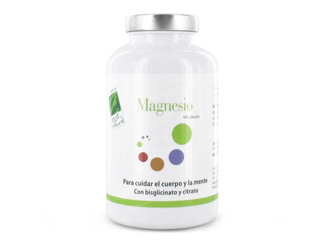 Complemento Alimentar NATURAL Magnesio 180 Cápsulas (200ml)