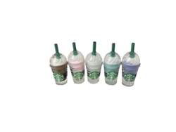 Set De 5 Accesorios Para Mini Frappuccinos. Ideal También Para Barbies Y Otras Muñecas.