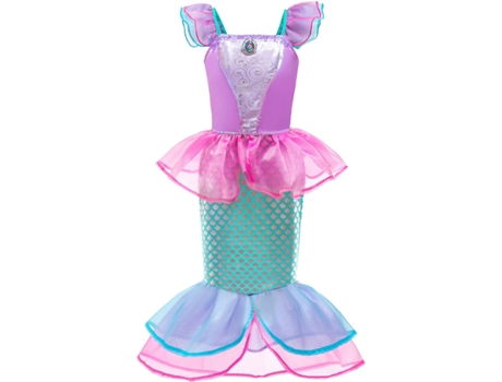 Disfraz de Niña OHPA Sirena Azul (Poliéster - Talla: XS)