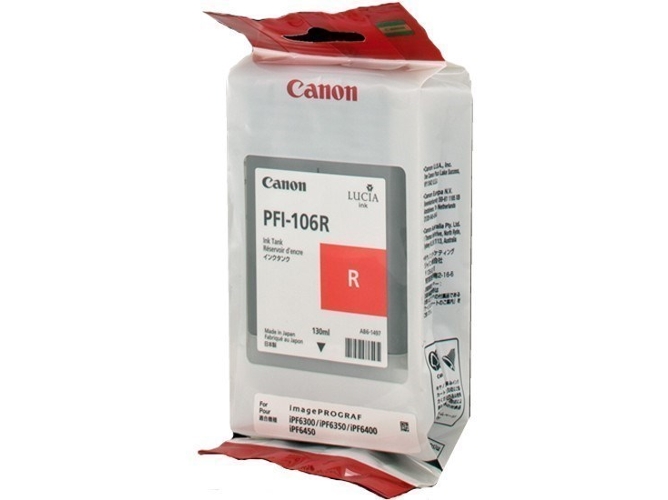 Tinta Original CANON PFI-106 R Rojo