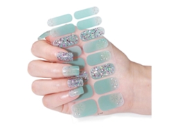 Tiras de esmalte de uñas, pegatinas para decoración de uñas, geles navideños, tiras de uñas, pegatinas para esmalte de uñas, envolturas para uñas, decoración de uñas Nostalgia88