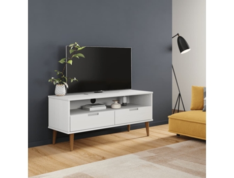 Mueble De Tv VIDAXL Blanco Madera (106x40x49 )