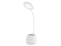 Lámpara de escritorio pequeña con protección para los ojos, ajustable y flexible, LED recargable, para estudiantes, dormitorios o habitaciones.