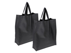 Juego de 2 bolsas de compra plegables de tela no tejida, duraderas y ecológicas, con gran capacidad de almacenamiento. GOKOCO