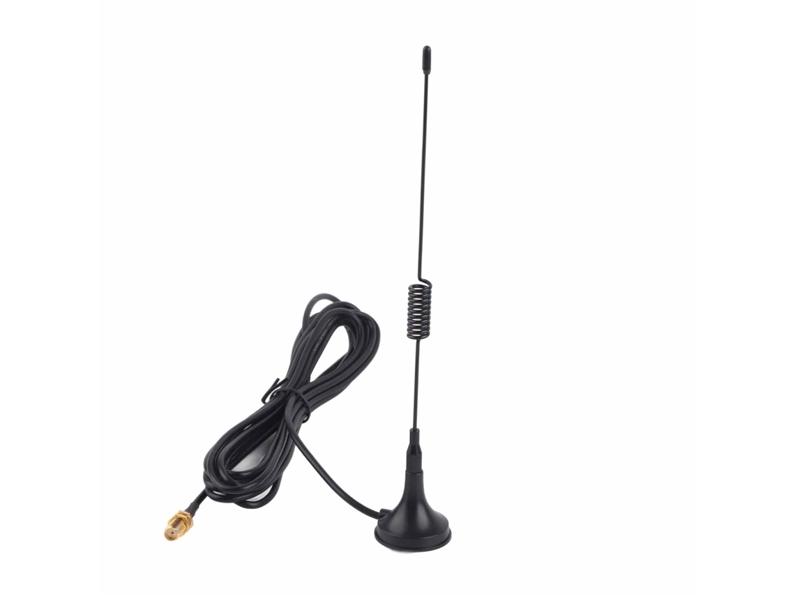 Antena Móvil Para Vehículos De Alta Ganancia De 433 Mhz Con Base Magnética Y Conector Sma Hembra.
