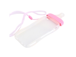 Cubierta De Silicona Tpu En Gel Con Diseño De Biberón De Leche Y Pezón De Bebé 3d Lindo Para Iphone 5/5s