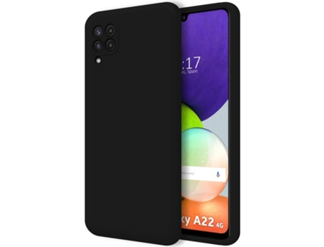 Carcasa Samsung Galaxy A22 4G / M22 TUMUNDOSMARTPHONE Silicona Líquida Negro