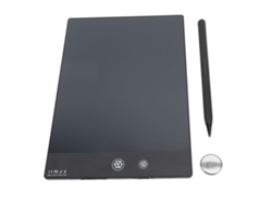 Tableta De Dibujo Lcd De 9,5 Pulgadas, Doble Pantalla, Borrable, Reutilizable, Pizarra Electrónica Negra
