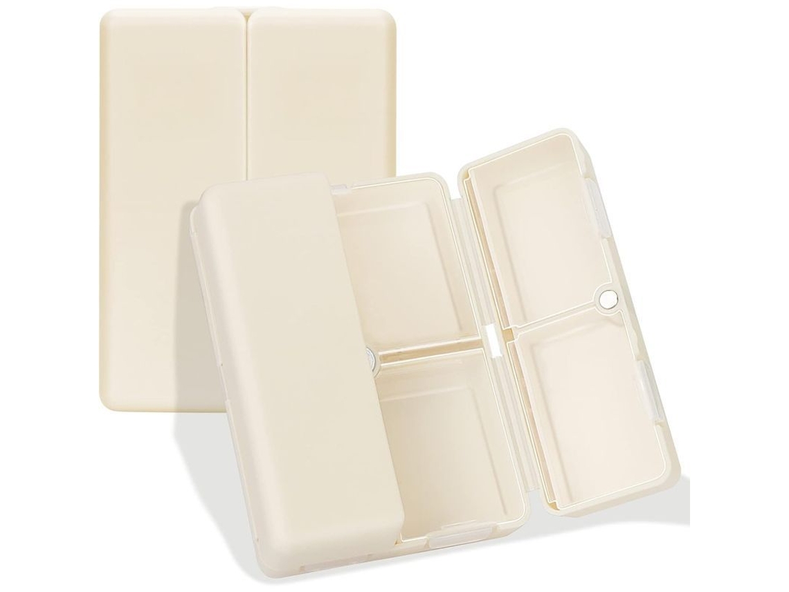 Organizador Diario De Pastillas Con 7 Compartimentos, Portátil Para Viajes, Diseño Plegable Para Cartera O Bolsillo Para Vitaminas Y Medicamentos.