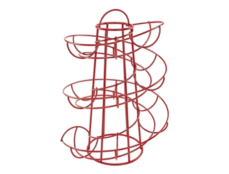 Egg Skelter Deluxe - Dispensador en espiral moderno, color rojo
