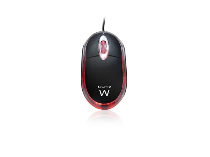Ratón EWENT EW3174 (Óptico - 1000 dpi - Negro)