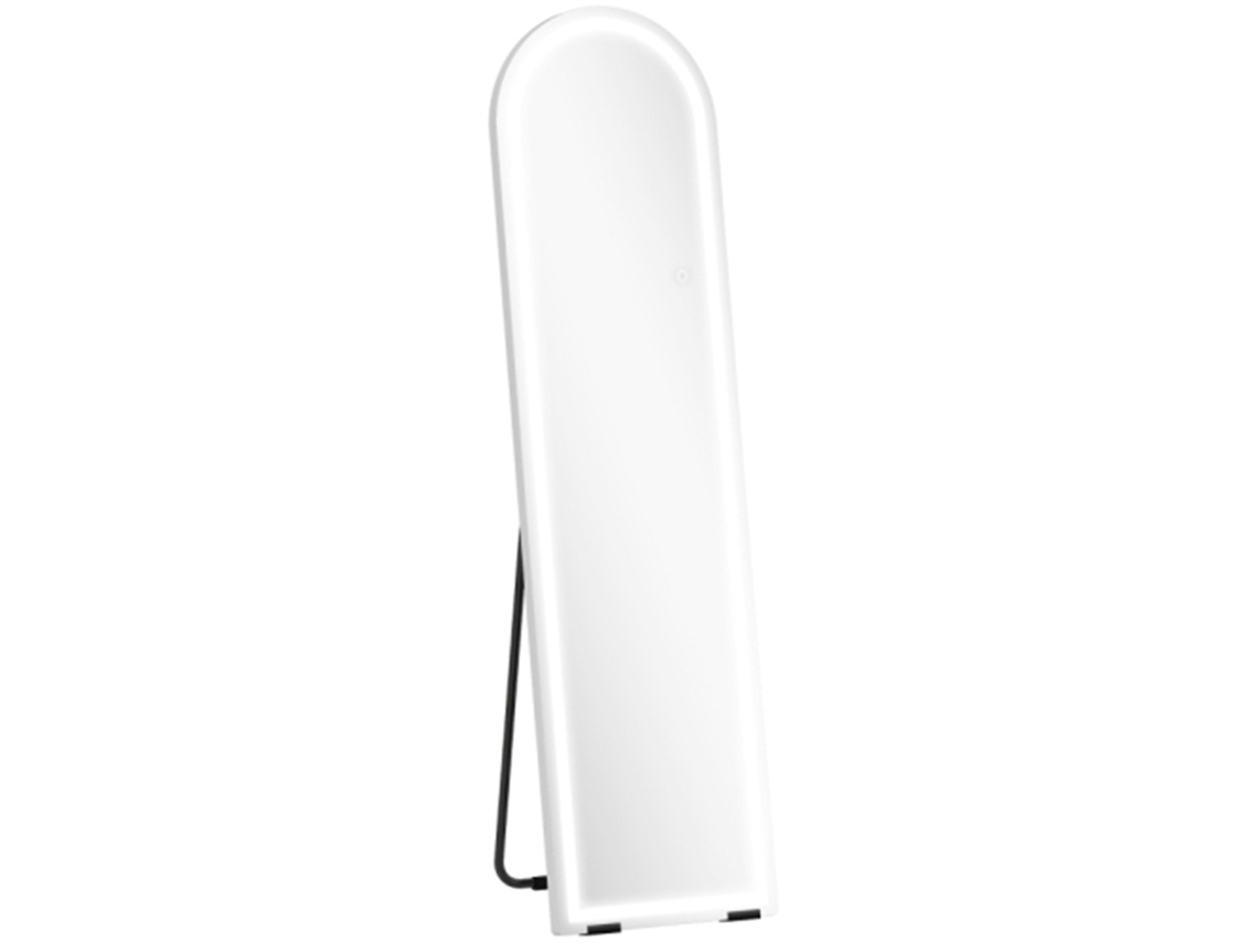 Espejo De Cuerpo Entero Con Luces Led, De 150 X 40 Cm, Regulable, Con 3 Colores De Luz, Apto Para Montaje En Suelo O Pared.