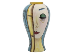 Jarrón Art Face Cm Ø 28x50 Unico / Multicolor
