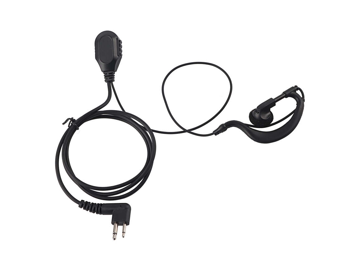 Auriculares Con Micrófono Ptt Para Radio Walkie-talkie Uv, Diseño En Forma De G, Accesorio Portátil.
