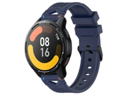 Correa de silicona negra con hebilla punteada para reloj Xiaomi de 22 mm.
