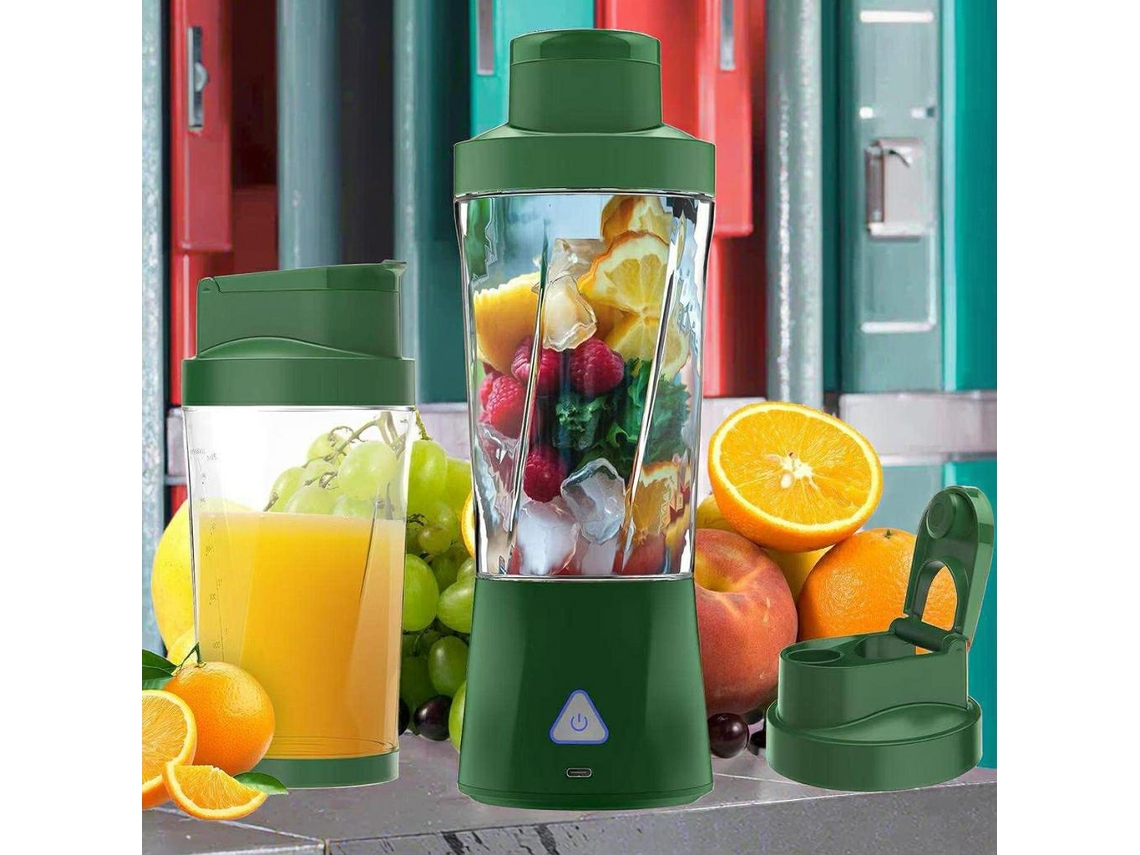 Liquidificador, Juicer Portátil, 700ml, Com Tampa, Para Shakes E Smoothies (verde Militar) Spqment